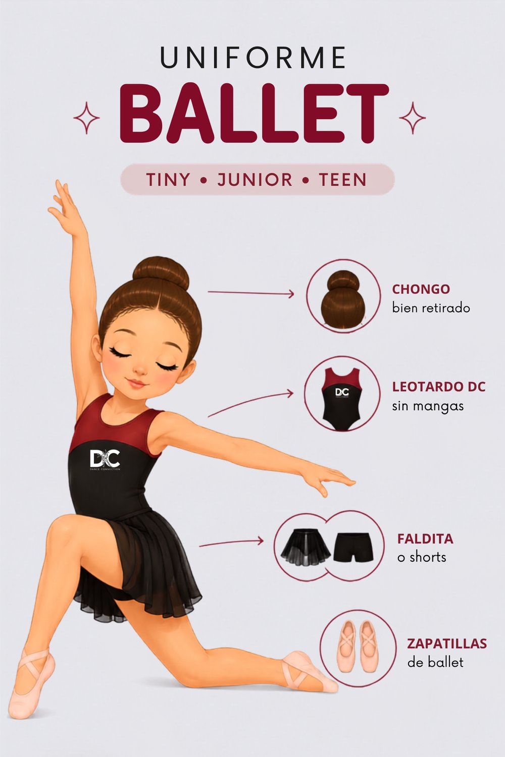 Uniforme Ballet — Tiny, Junior, Teen